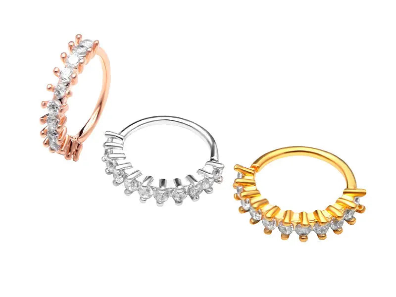 Anneaux Piercing CZ