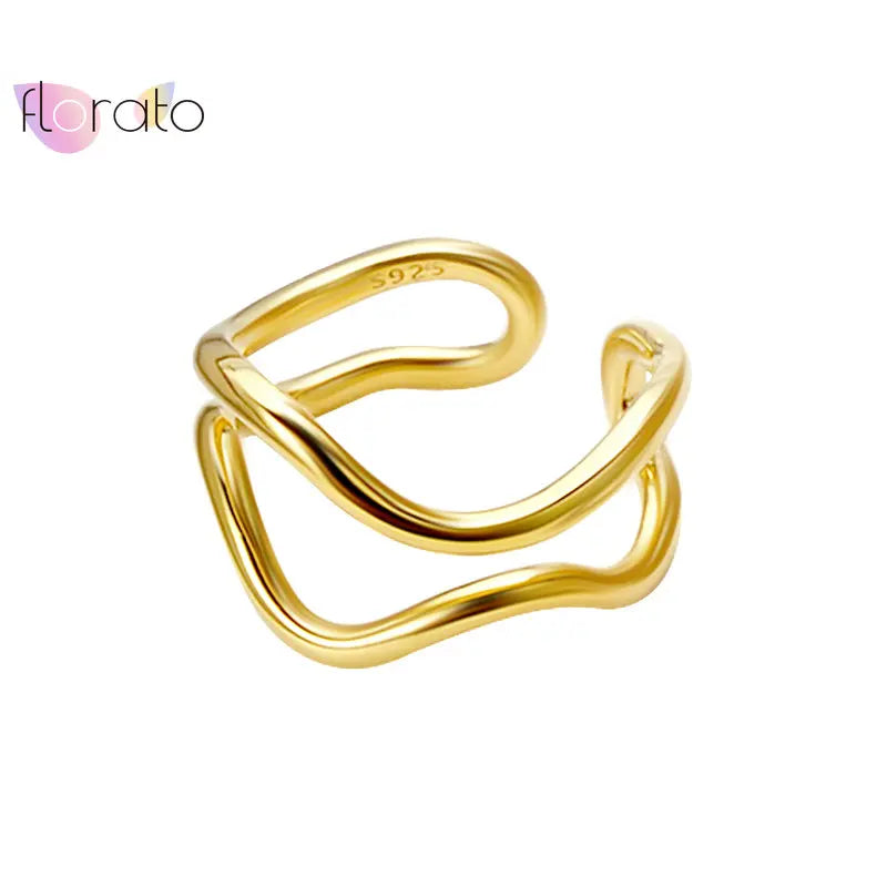 Bague Double Couche Rock Punk Ajustable