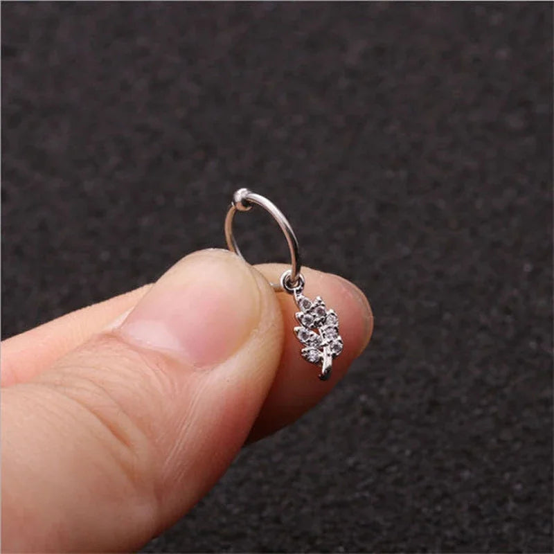 Boucles d’Oreille Piercing Zircon