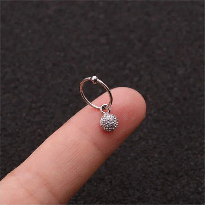 Boucles d’Oreille Piercing Zircon