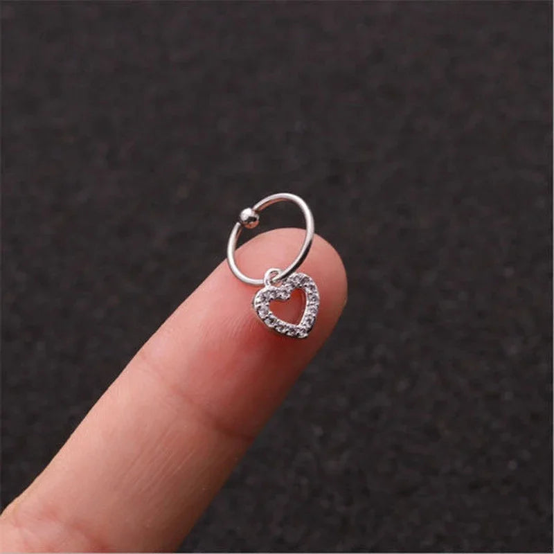 Boucles d’Oreille Piercing Zircon