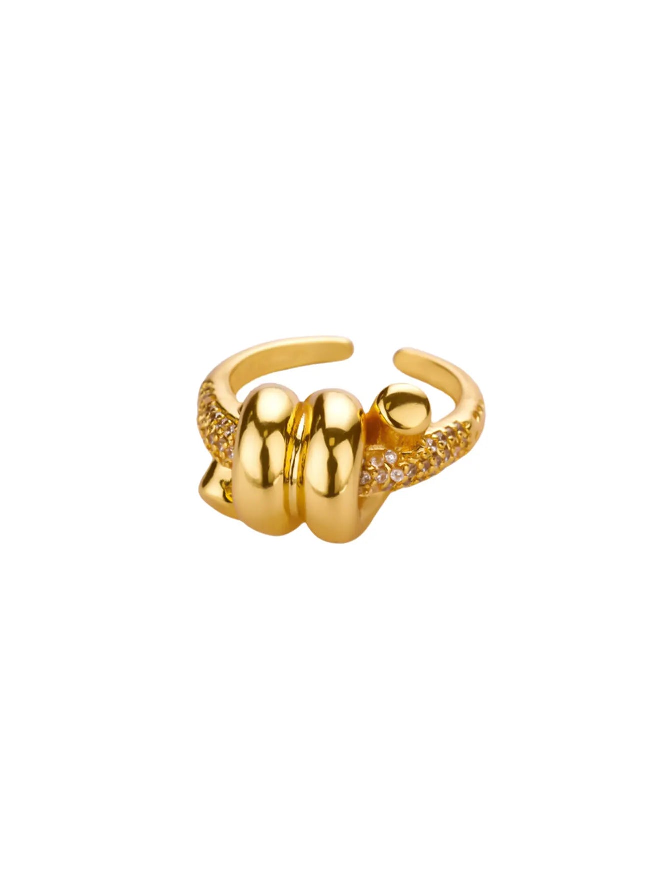 Bague Nœud Étoile Or