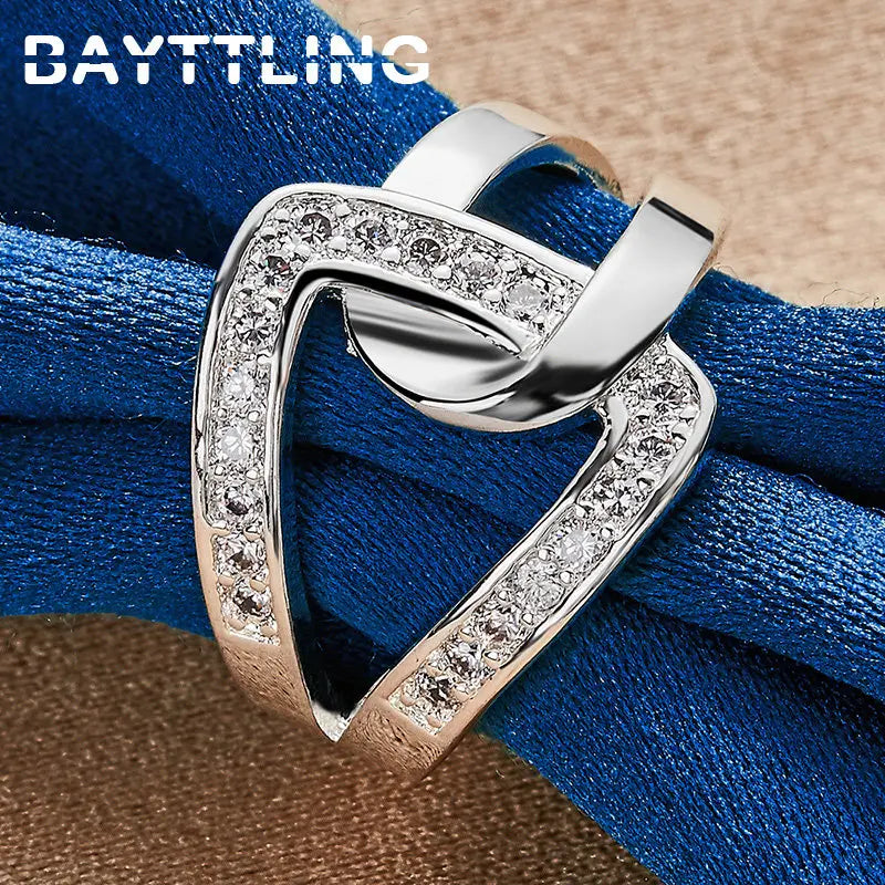 Bague Argent Entrelacée