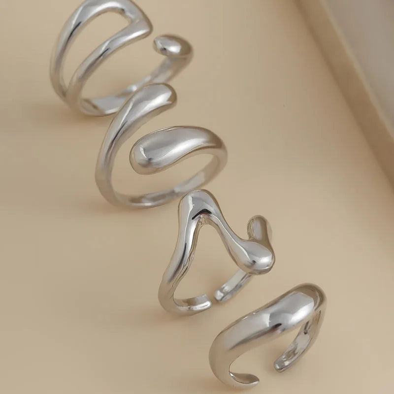 Bague Punk Géométrique