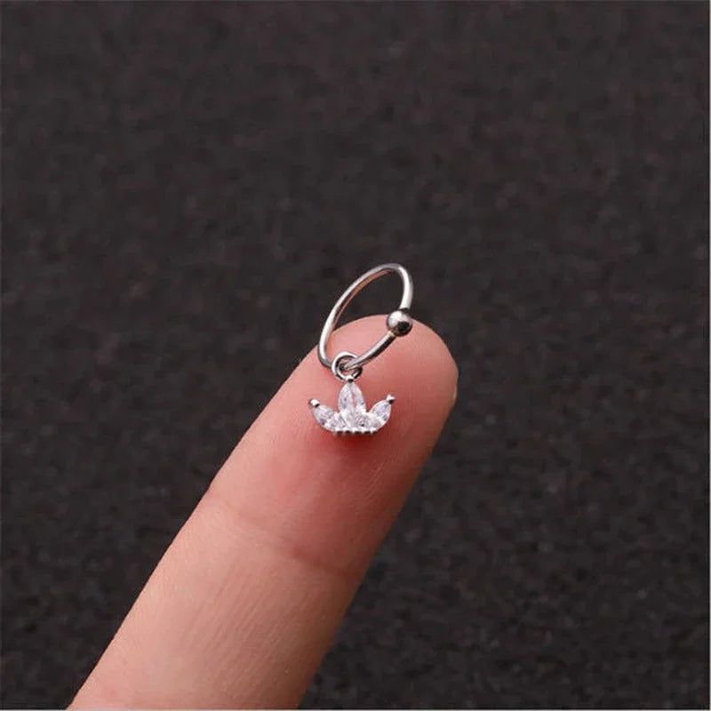 Boucles d’Oreille Piercing Zircon