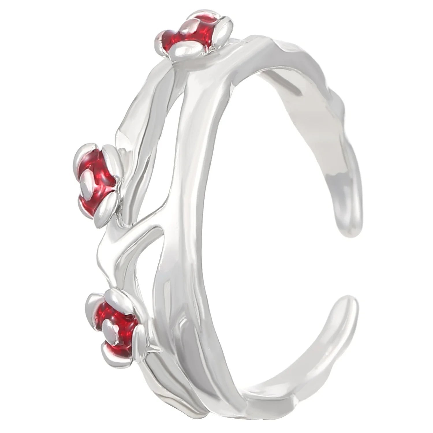 Bague Gothique Rouge Sombre