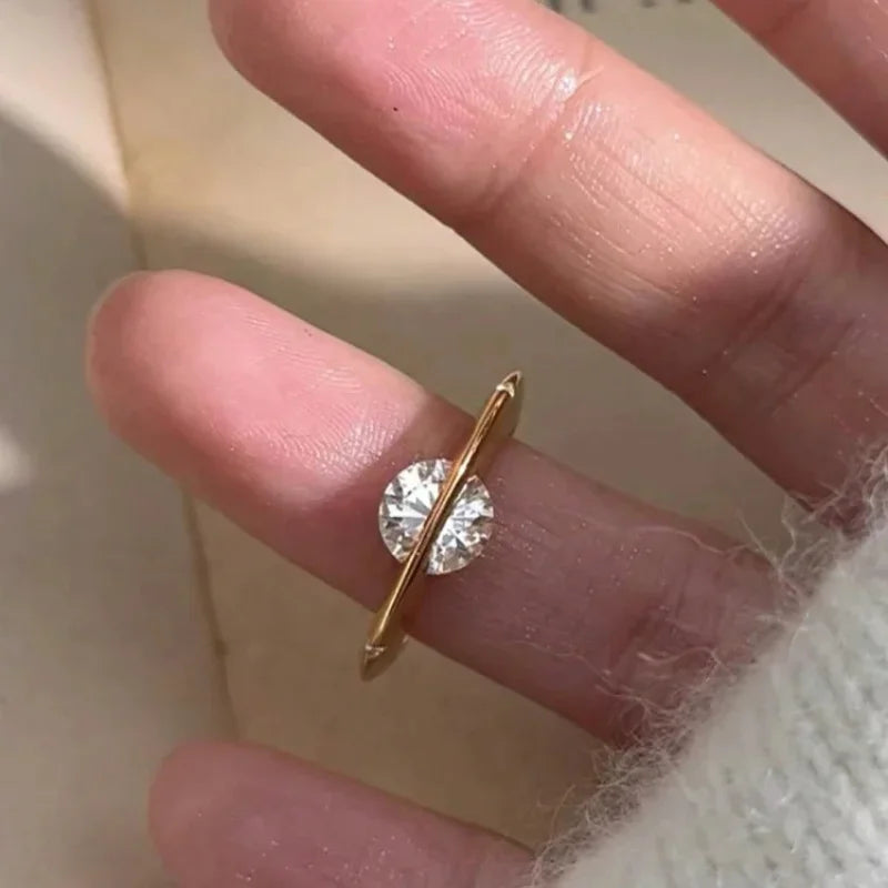 Bague Zircon Luxe Femme