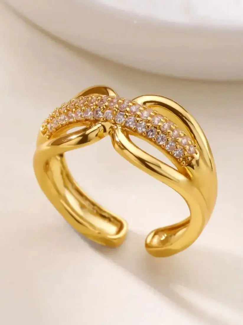 Bague Nœud Étoile Or