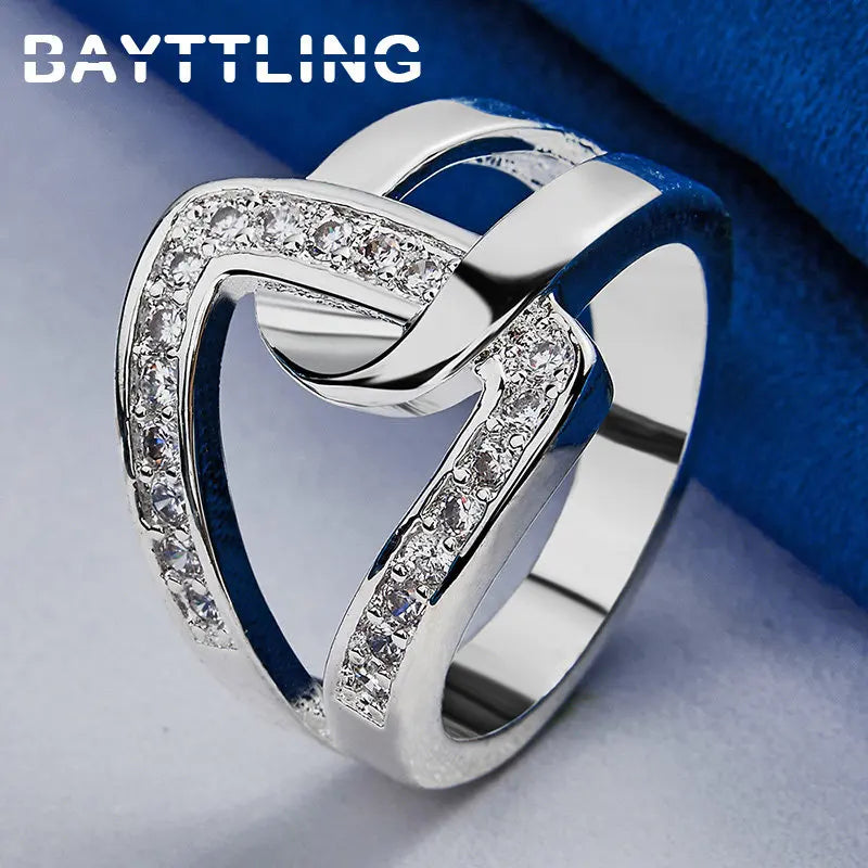 Bague Argent Entrelacée