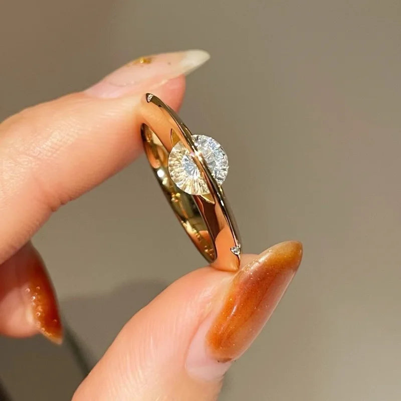 Bague Zircon Luxe Femme