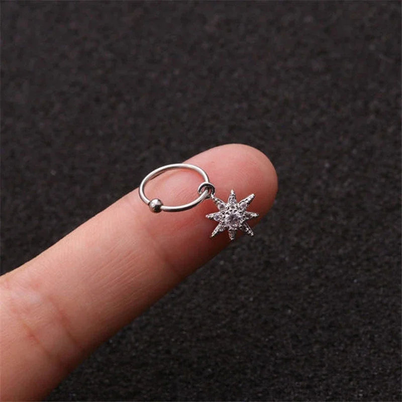 Boucles d’Oreille Piercing Zircon