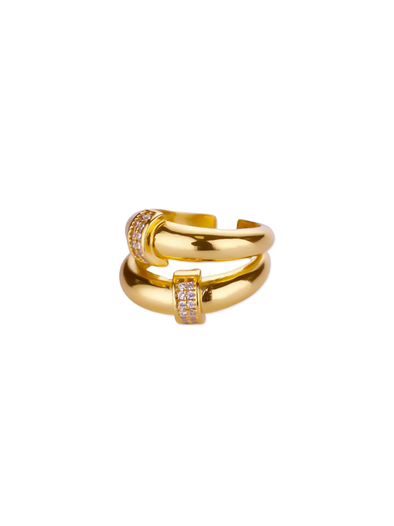 Bague Nœud Étoile Or