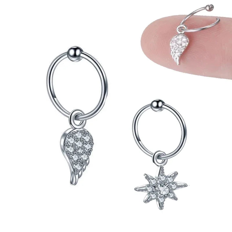 Boucles d’Oreille Piercing Zircon