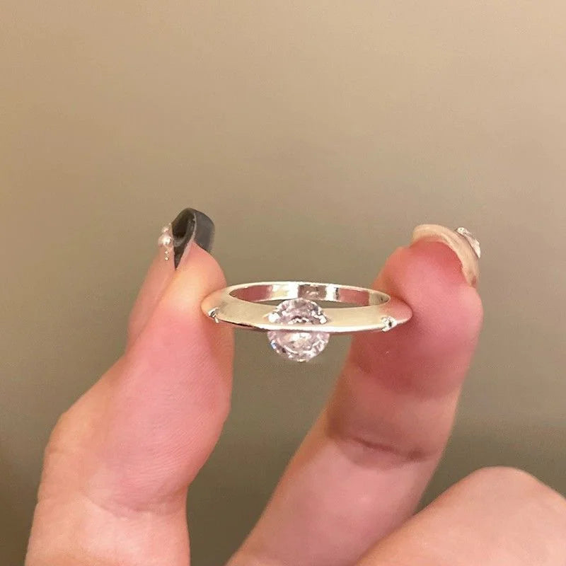 Bague Zircon Luxe Femme