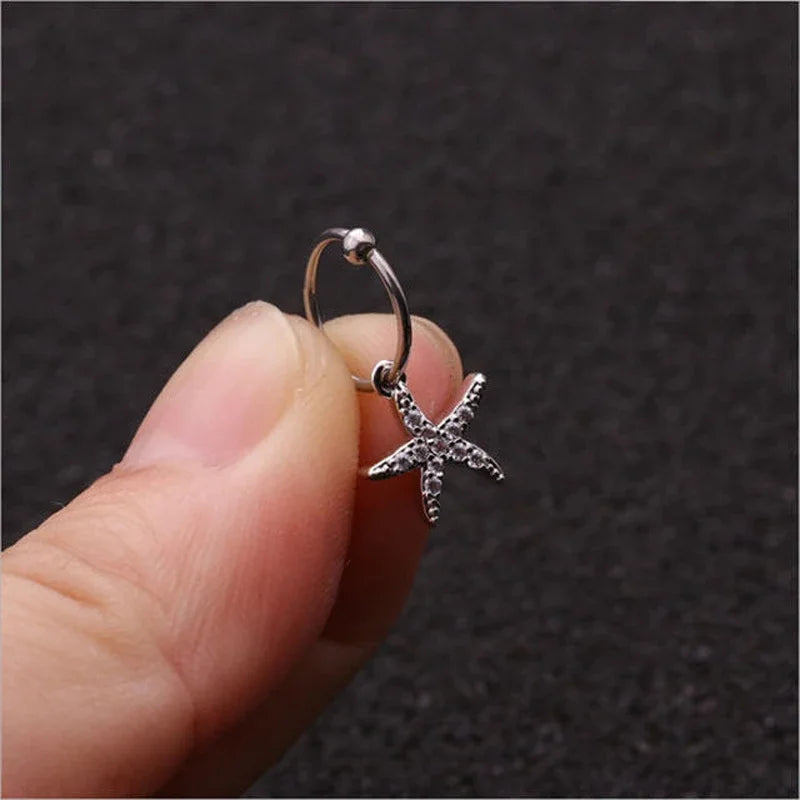 Boucles d’Oreille Piercing Zircon