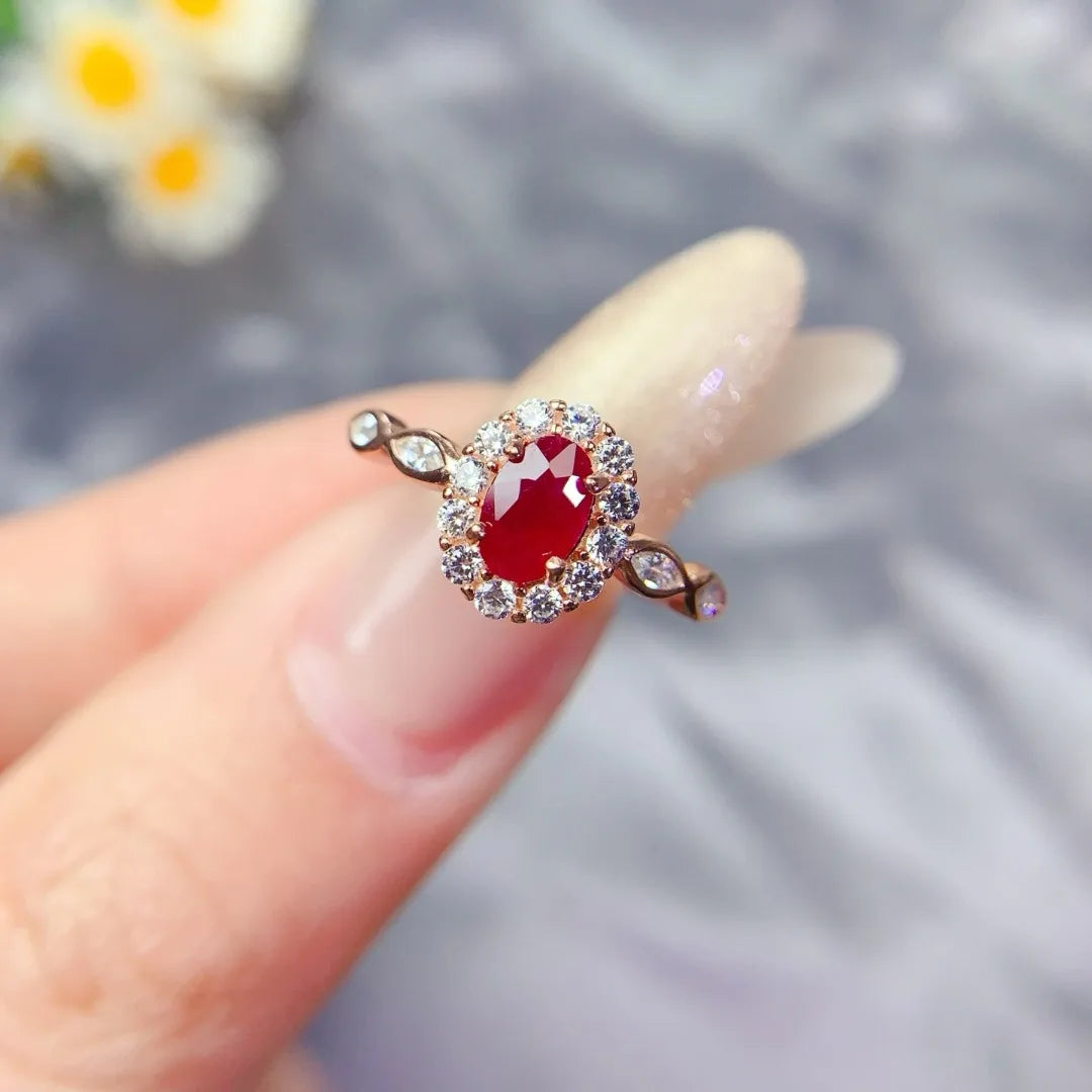 Bague Rubis Élégance S925