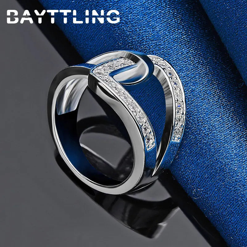 Bague Argent Entrelacée