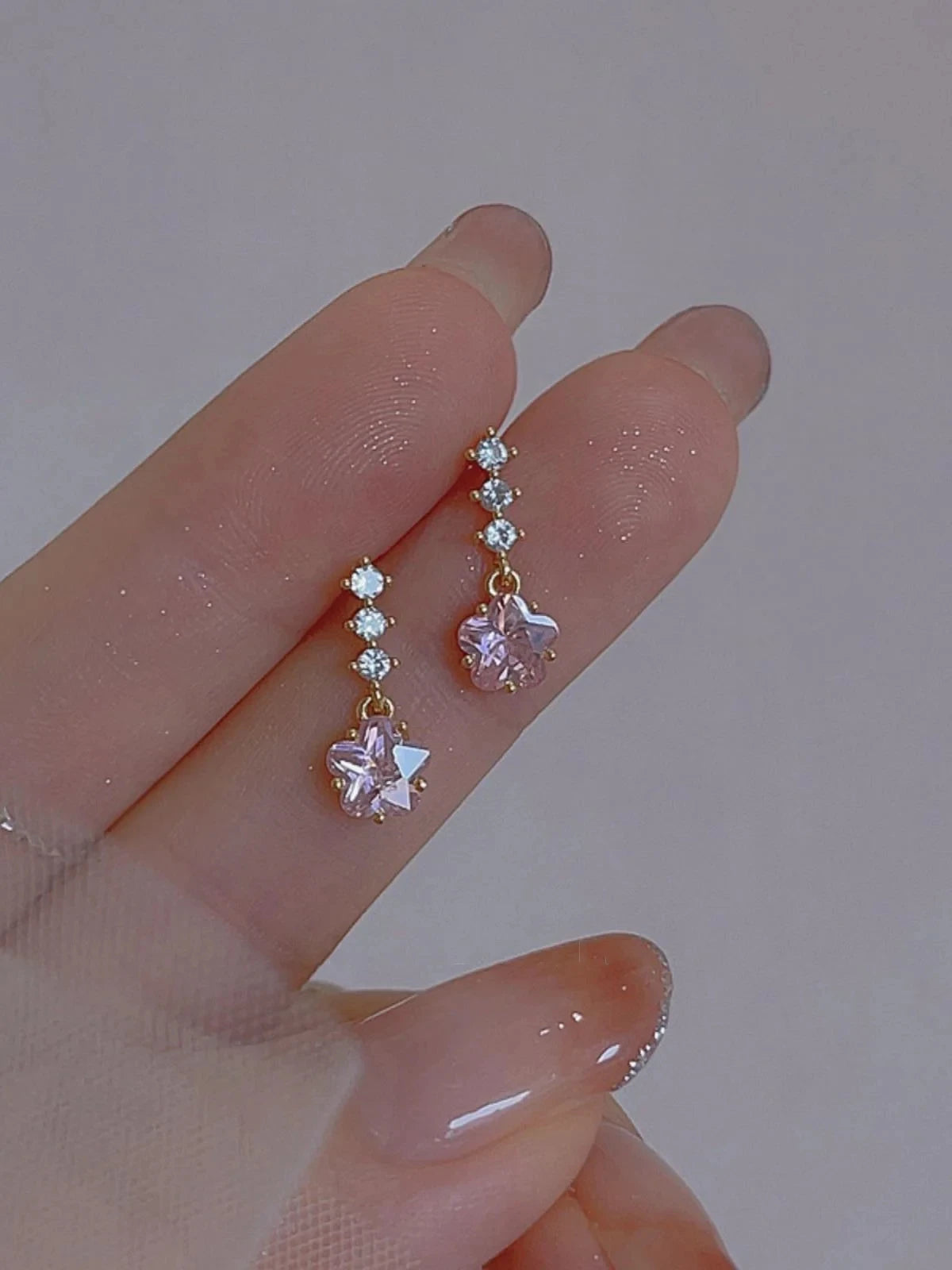 Boucles Papillon Cristal