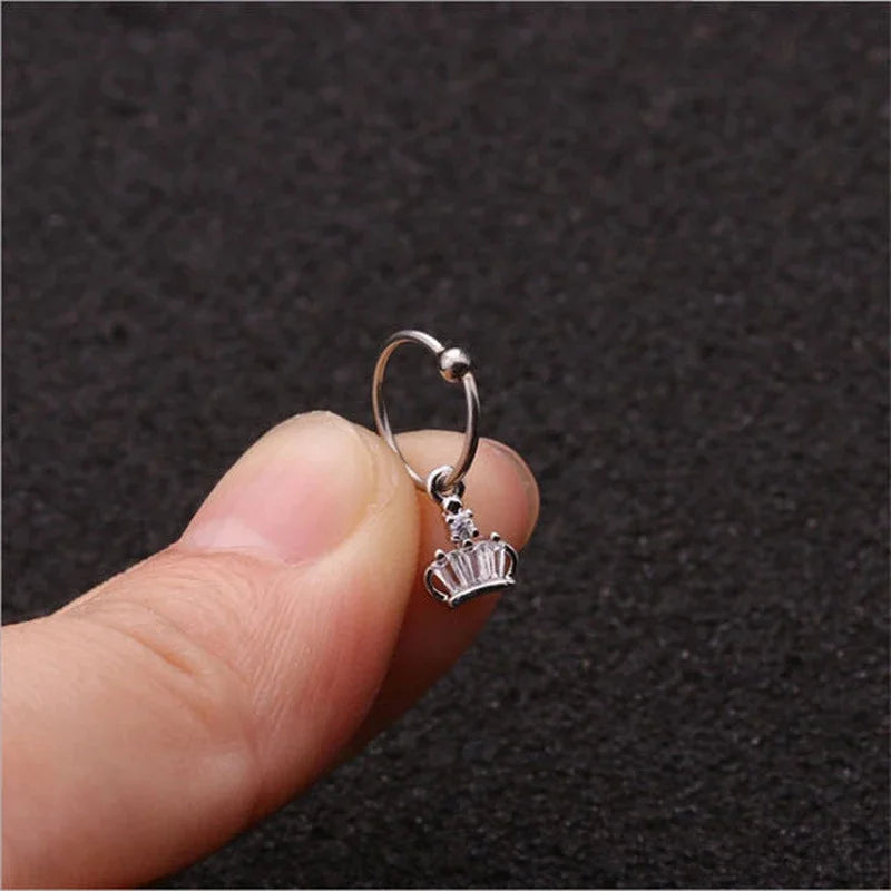 Boucles d’Oreille Piercing Zircon